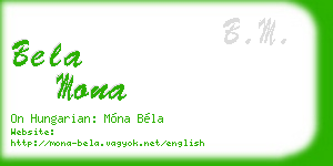 bela mona business card